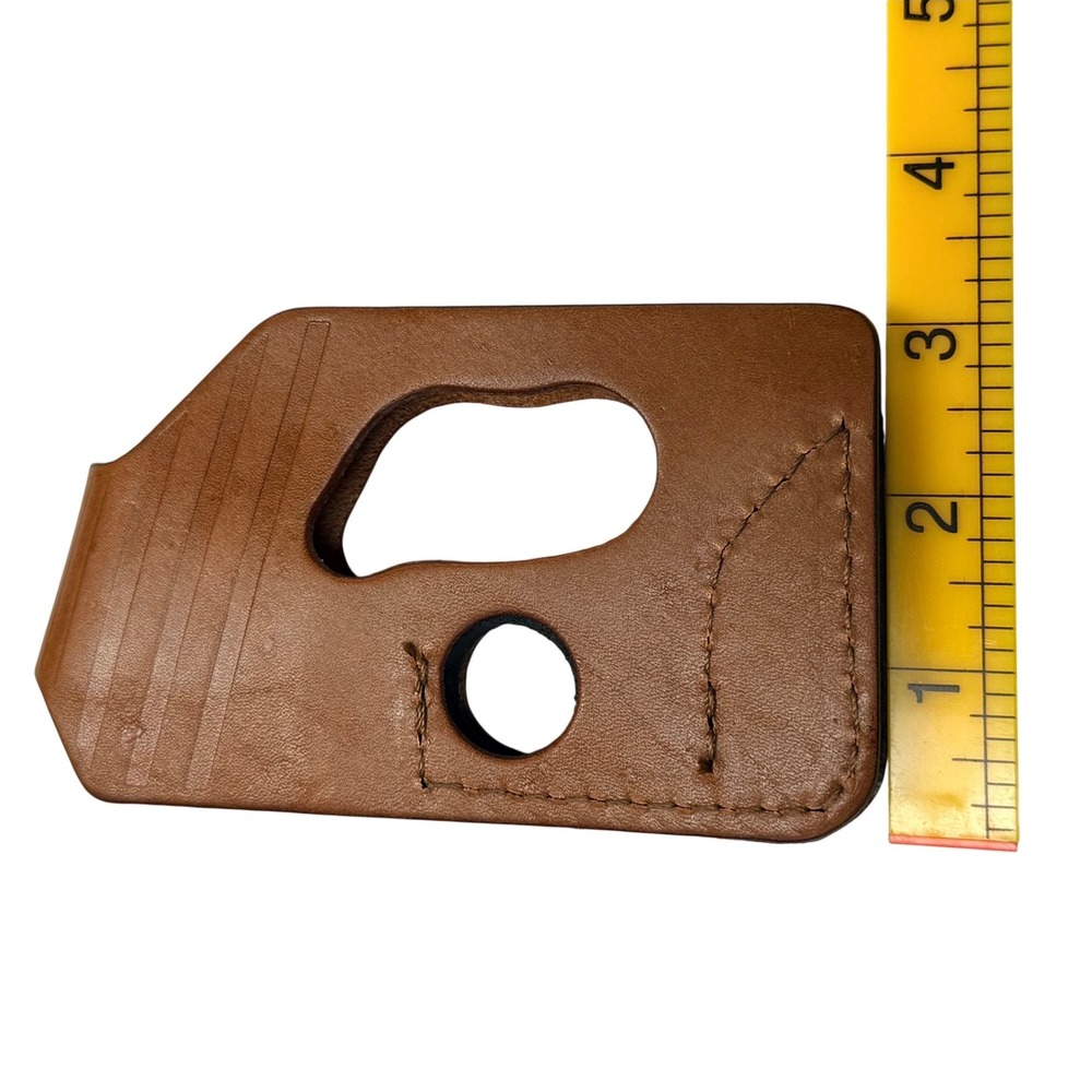 Conceal City Pocket Grip Holster Brown Leather Anti-Print DeSantis Style USA - Picture 7 of 8